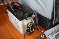 solar-charged battery