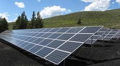 aligned solar panels