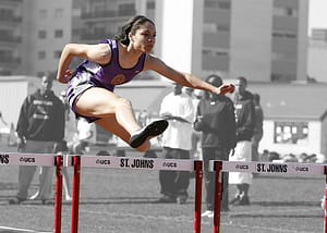 girl track runner